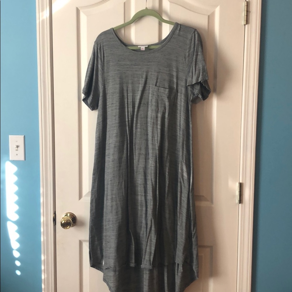 High low swing dress gray Lularoe XL